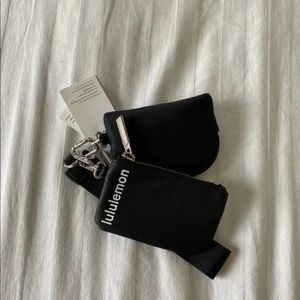 lululemon dual pouch wristlet black